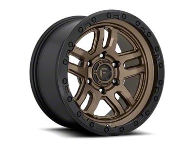 Fuel Wheels Ammo Matte Bronze with Black Bead Ring 6-Lug Wheel; 18x9; -12mm Offset (21-25 Bronco, Excluding Raptor)