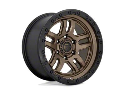 Fuel Wheels Ammo Matte Bronze with Black Bead Ring 6-Lug Wheel; 18x9; -12mm Offset (22-25 Bronco Raptor)