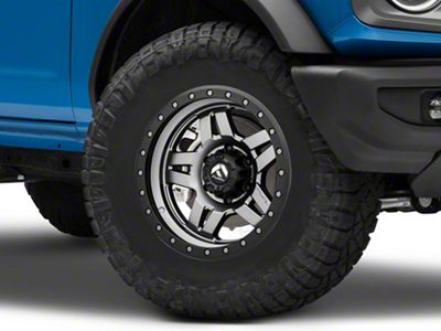 Fuel Wheels Anza Anthracite with Black Ring 6-Lug Wheel; 17x8.5; -6mm Offset (21-25 Bronco, Excluding Raptor)