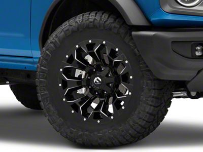 Fuel Wheels Assault Gloss Black Milled 6-Lug Wheel; 18x9; 19mm Offset (21-25 Bronco, Excluding Raptor)