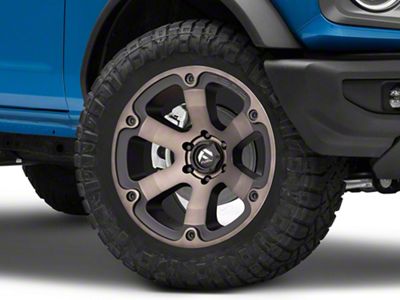 Fuel Wheels Beast Matte Black Machined with Dark Tint 6-Lug Wheel; 20x10; -18mm Offset (21-25 Bronco, Excluding Raptor)