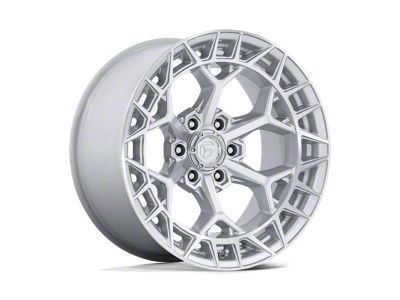Fuel Wheels Charger Gloss Silver with Machined Face 6-Lug Wheel; 22x9.5; 18mm Offset (22-26 Bronco Raptor)