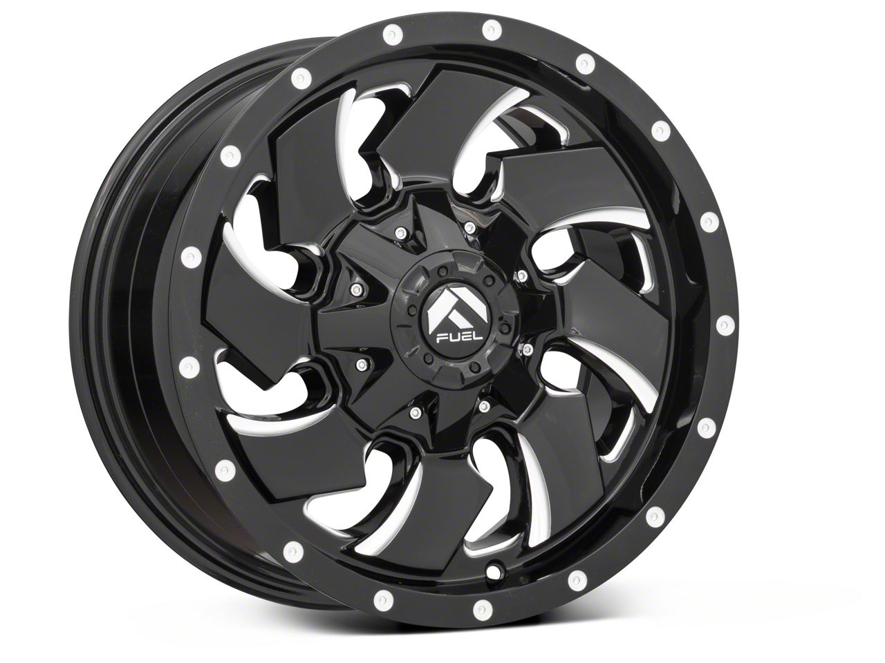 Fuel Wheels Bronco Cleaver Gloss Black Milled 6-Lug Wheel; 24x16; -99mm ...