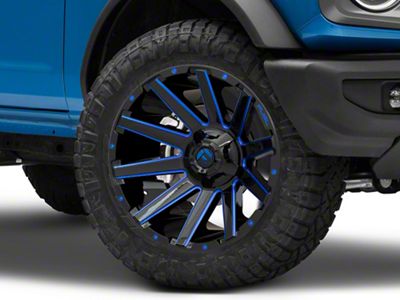 Fuel Wheels Contra Gloss Black with Blue Tinted Clear 6-Lug Wheel; 20x10; -19mm Offset (21-25 Bronco, Excluding Raptor)