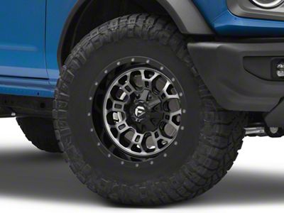 Fuel Wheels Crush Gloss Machined Double Dark Tint 6-Lug Wheel; 17x9; -12mm Offset (21-25 Bronco, Excluding Raptor)