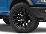 Fuel Wheels Flame Blackout 6-Lug Wheel; 22x10; -18mm Offset (22-25 Bronco Raptor)