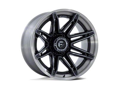 Fuel Wheels Fusion Forged Brawl Gloss Black Brushed Dark Tinted Clear 6-Lug Wheel; 22x10; -18mm Offset (21-25 Bronco, Excluding Raptor)
