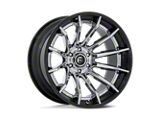 Fuel Wheels Fusion Forged Burn Chrome with Gloss Black Lip 6-Lug Wheel; 20x10; -18mm Offset (22-25 Bronco Raptor)