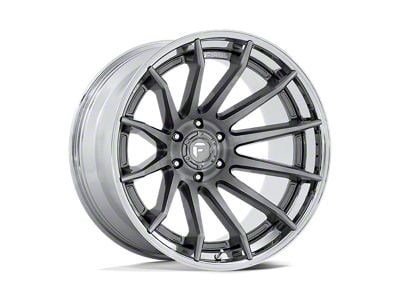 Fuel Wheels Fusion Forged Burn Platinum with Chrome Lip 6-Lug Wheel; 22x12; -44mm Offset (21-25 Bronco, Excluding Raptor)