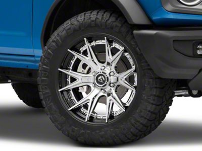Fuel Wheels Fusion Forged Catalyst Chrome with Gloss Black Lip 6-Lug Wheel; 20x10; -18mm Offset (21-25 Bronco, Excluding Raptor)