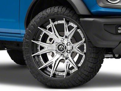 Fuel Wheels Fusion Forged Catalyst Chrome with Gloss Black Lip 6-Lug Wheel; 24x12; -44mm Offset (22-25 Bronco Raptor)