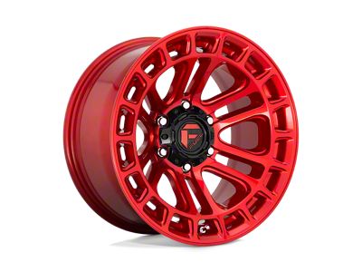 Fuel Wheels Heater Candy Red Machined 6-Lug Wheel; 20x10; -18mm Offset (22-25 Bronco Raptor)