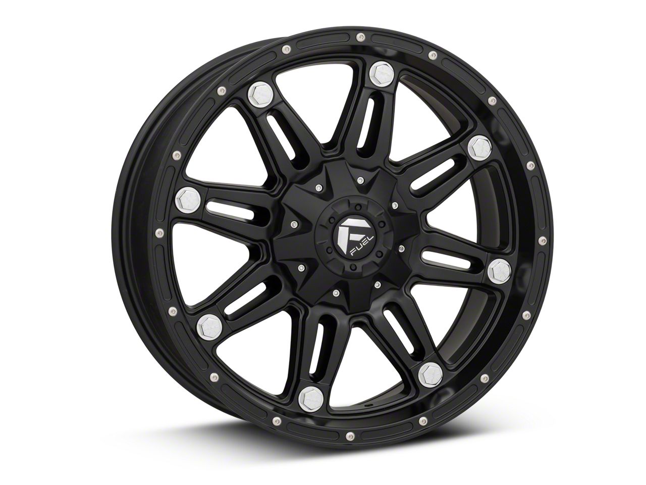 Fuel Wheels Bronco Hostage Matte Black 6Lug Wheel; 20x9; 12mm Offset