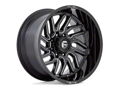Fuel Wheels Hurricane Gloss Black Milled 6-Lug Wheel; 20x9; 1mm Offset (21-25 Bronco, Excluding Raptor)