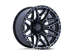 Fuel Wheels Injector Gloss Black Machined Face with Dark Tint 6-Lug Wheel; 20x10; -18mm Offset (22-26 Bronco Raptor)