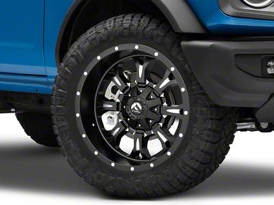 Fuel Wheels Krank Matte Black Milled 6-Lug Wheel; 20x10; -24mm Offset (21-25 Bronco, Excluding Raptor)