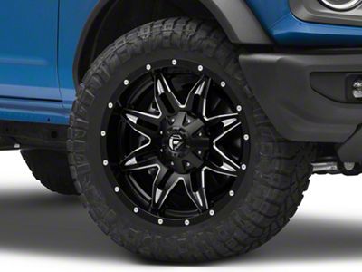 Fuel Wheels Lethal Satin Black Milled 6-Lug Wheel; 20x9; 20mm Offset (22-25 Bronco Raptor)