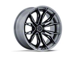 Fuel Wheels Mutiny Gloss Black Brushed Dark Tint 6-Lug Wheel; 22x10; -18mm Offset (22-26 Bronco Raptor)