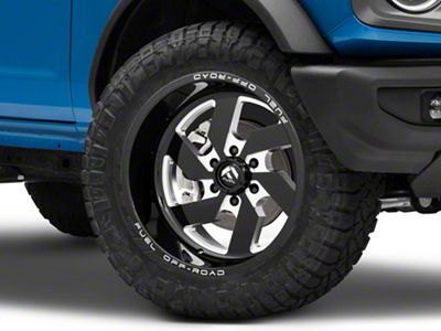 Fuel Wheels Triton Gloss Black Milled 6-Lug Wheel; 20x9; 20mm Offset (22-25 Bronco Raptor)