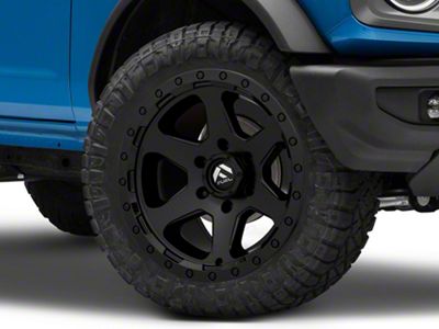 Fuel Wheels Rogue Matte Black 6-Lug Wheel; 20x9; 1mm Offset (21-25 Bronco, Excluding Raptor)