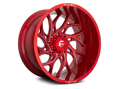 Fuel Wheels Runner Candy Red Milled 6-Lug Wheel; 20x10; -18mm Offset (22-25 Bronco Raptor)