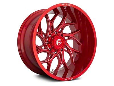 Fuel Wheels Runner Candy Red Milled 6-Lug Wheel; 24x14; -75mm Offset (22-25 Bronco Raptor)