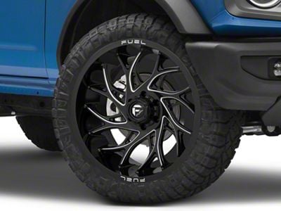 Fuel Wheels Runner Gloss Black Milled 6-Lug Wheel; 24x14; -75mm Offset (21-25 Bronco, Excluding Raptor)