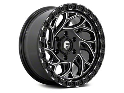 Fuel Wheels Runner OR Gloss Black Milled 6-Lug Wheel; 20x9; 1mm Offset (22-25 Bronco Raptor)