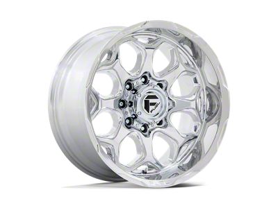 Fuel Wheels Scepter Polished Milled 6-Lug Wheel; 22x12; -44mm Offset (22-25 Bronco Raptor)