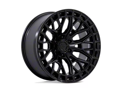Fuel Wheels Sigma Blackout with Gloss Black Lip 6-Lug Wheel; 17x9; 1mm Offset (21-25 Bronco, Excluding Raptor)