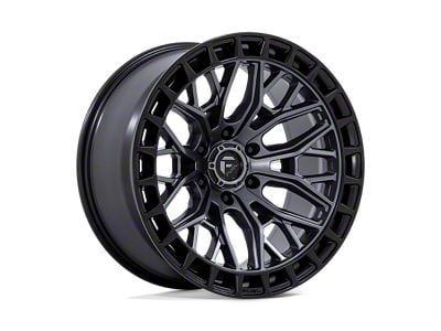 Fuel Wheels Sigma Matte Gunmetal with Matte Black Lip 6-Lug Wheel; 17x9; 1mm Offset (22-25 Bronco Raptor)