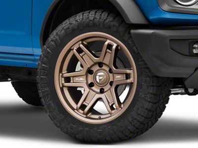 Fuel Wheels Slayer Matte Bronze 6-Lug Wheel; 20x9; 1mm Offset (21-25 Bronco, Excluding Raptor)
