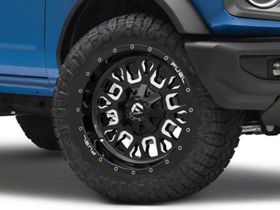 Fuel Wheels Stroke Gloss Black Milled 6-Lug Wheel; 20x9; 20mm Offset (21-25 Bronco, Excluding Raptor)