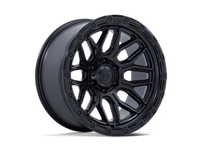 Fuel Wheels Surge Matte Black with Gloss Black Lip 6-Lug Wheel; 20x9; 1mm Offset (22-25 Bronco Raptor)