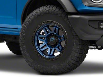 Fuel Wheels Syndicate Dark Blue with Black Ring 6-Lug Wheel; 17x9; -12mm Offset (21-25 Bronco, Excluding Raptor)