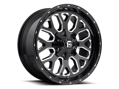 Fuel Wheels Titan Gloss Black Milled 6-Lug Wheel; 20x9; 1mm Offset (21-25 Bronco, Excluding Raptor)