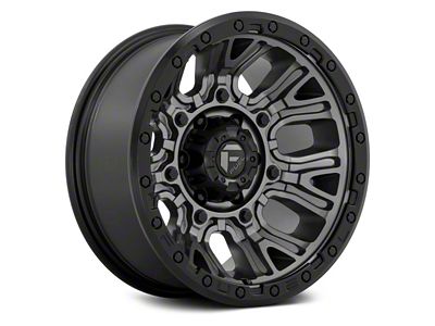 Fuel Wheels Traction Matte Gunmetal 6-Lug Wheel; 20x9; 1mm Offset (22-25 Bronco Raptor)