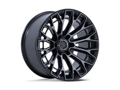 Fuel Wheels Trax Gloss Black Machined Face Dark Tinted Clear 6-Lug Wheel; 17x9; 1mm Offset (22-26 Bronco Raptor)