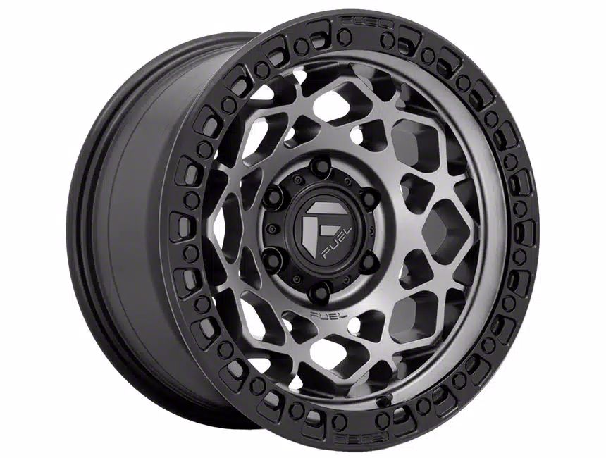 Fuel Wheels Bronco Unit Gunmetal with Matte Black Ring 6-Lug Wheel ...