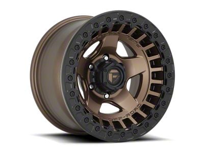 Fuel Wheels Warp Beadlock Matte Bronze 6-Lug Wheel; 17x9; -15mm Offset (21-25 Bronco, Excluding Raptor)