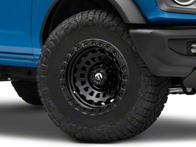 Fuel Wheels Zephyr Matte Black 6-Lug Wheel; 17x9; -12mm Offset (21-25 Bronco, Excluding Raptor)