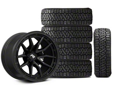 17x9 Rovos Wheels Sahara & 33in Kenda All-Terrain KLEVER A/T2 KR628 Tire Package; Set of 5 (07-18 Jeep Wrangler JK)