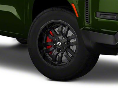 Fuel Wheels Sledge Matte Black with Gloss Black Lip 6-Lug Wheel; 18x8; 35mm Offset (22-25 Frontier)