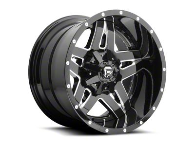 Fuel Wheels Full Blown Gloss Black Milled Wheel; 18x9; 1mm Offset (97-06 Jeep Wrangler TJ)