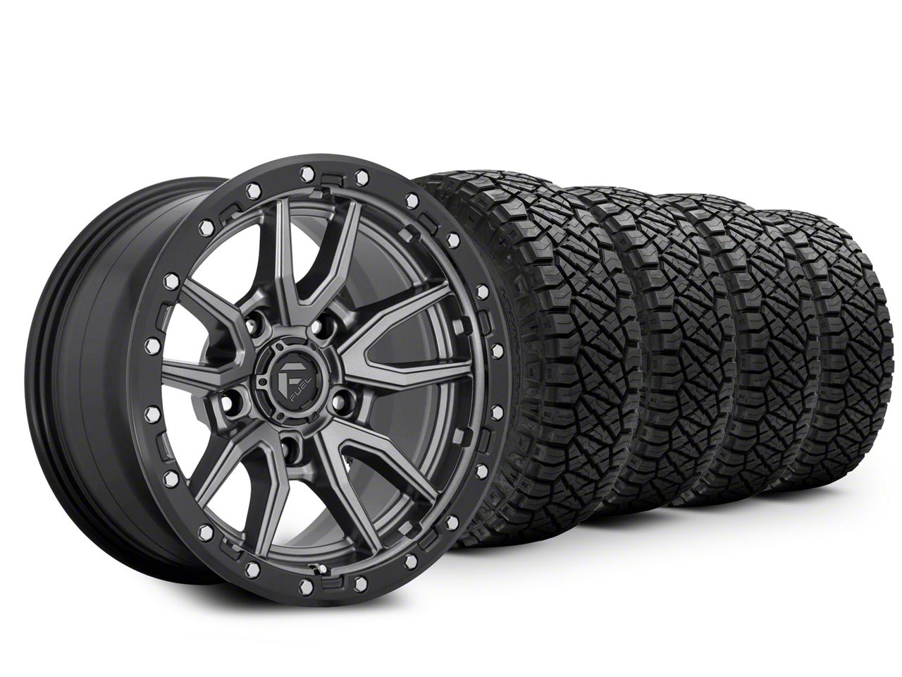 Black Rhino Jeep Gladiator Barrage Matte Black Wheel; 17x8.5