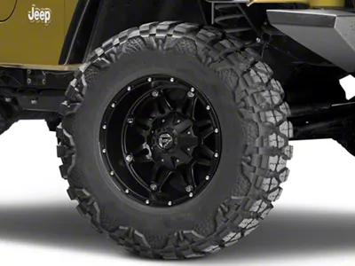 Fuel Wheels Hostage Matte Black Wheel; 17x8.5; 38mm Offset (97-06 Jeep Wrangler TJ)