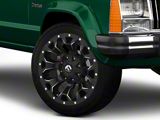 Fuel Wheels Assault Satin Black Milled Wheel; 22x12; -44mm Offset (84-01 Jeep Cherokee XJ)