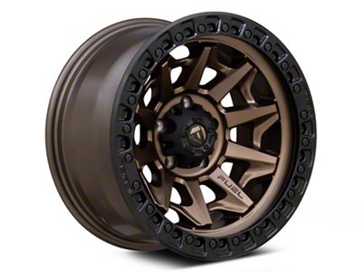 Fuel Wheels Covert Matte Bronze with Black Bead Ring Wheel; 15x8; -19mm Offset (84-01 Jeep Cherokee XJ)