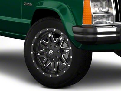 Fuel Wheels Lethal Matte Black Milled Wheel; 18x9; 1mm Offset (84-01 Jeep Cherokee XJ)