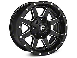 Fuel Wheels Maverick Matte Black Milled Wheel; 17x9; 1mm Offset (84-01 Jeep Cherokee XJ)